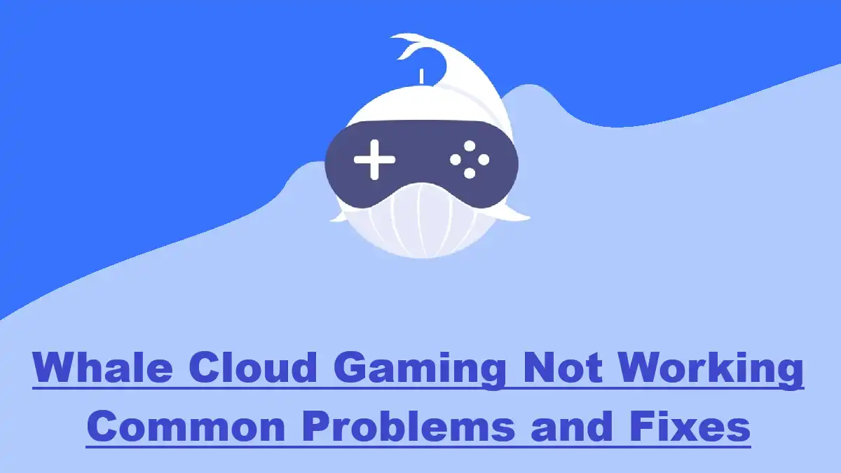 Whale Cloud Gaming Not Working Common Problems and Fixes